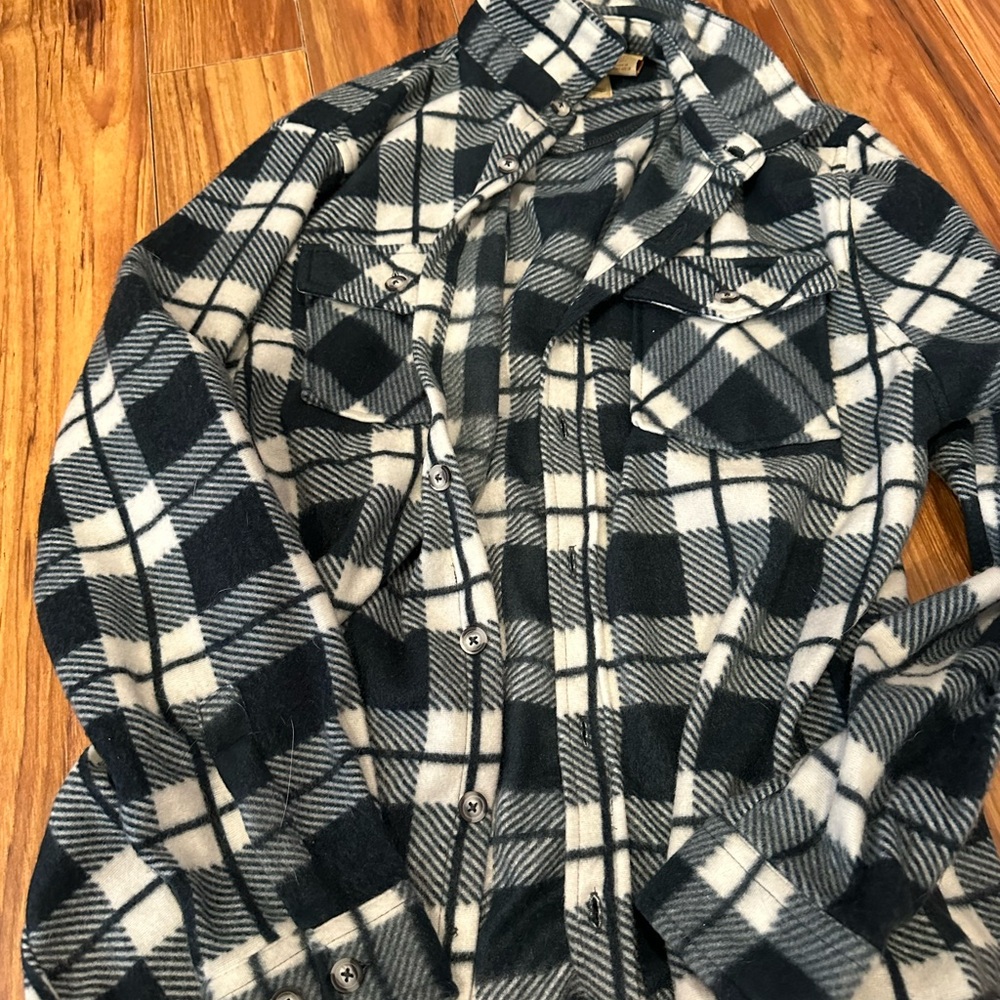 Plaid Button-Up Shirt